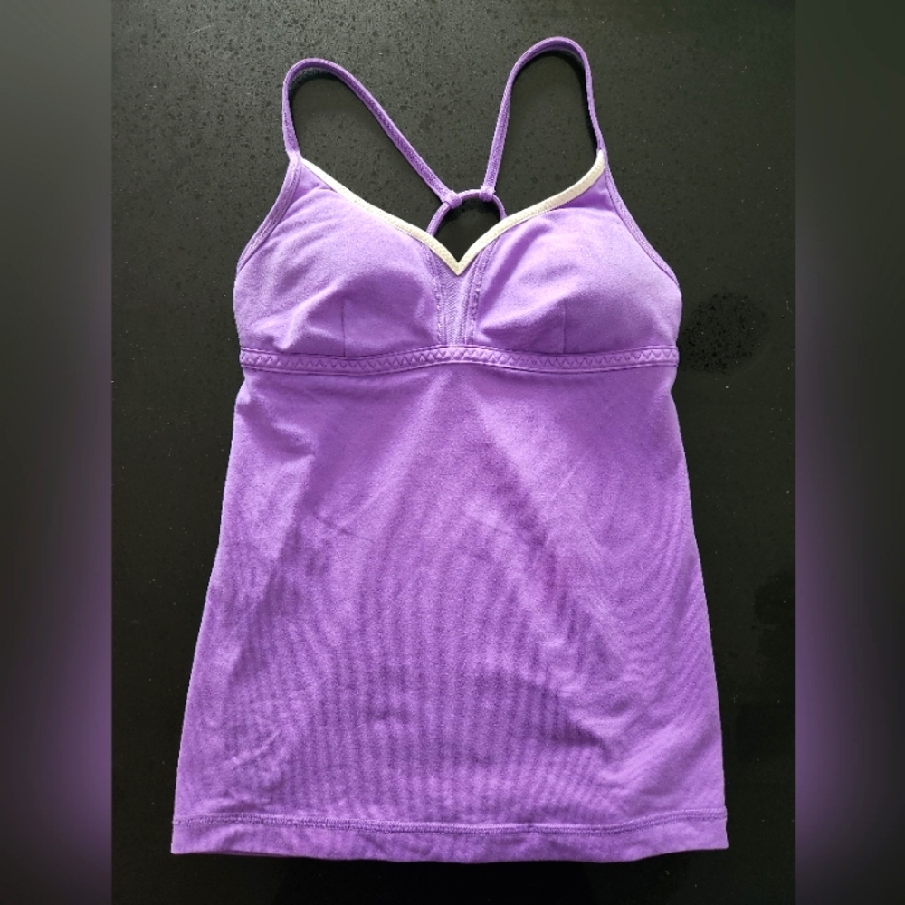 Lululemon Strappy Back Athletic Top Size 4 Purple